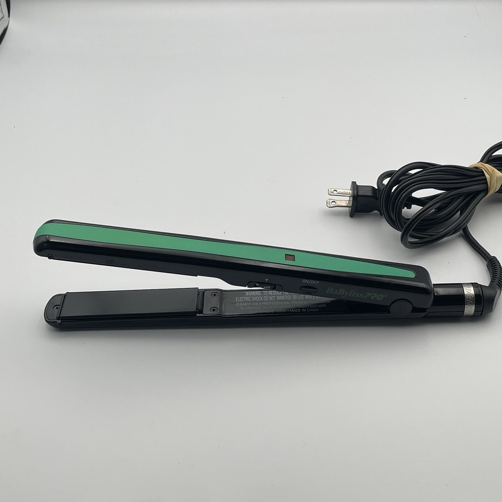 BaByliss Pro Nano Titanium 1" Hair Straightener Thin Flat Iron Teal Green Ltd Ed